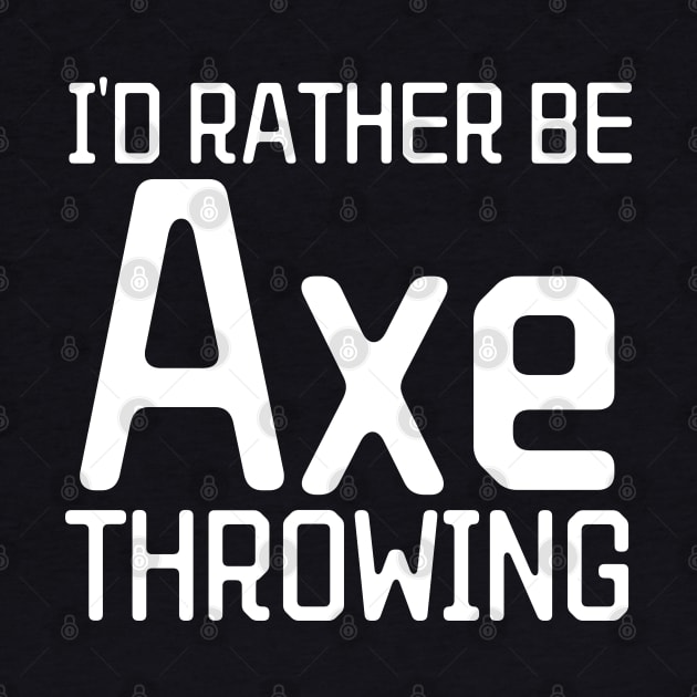 Axe Throwing by HobbyAndArt